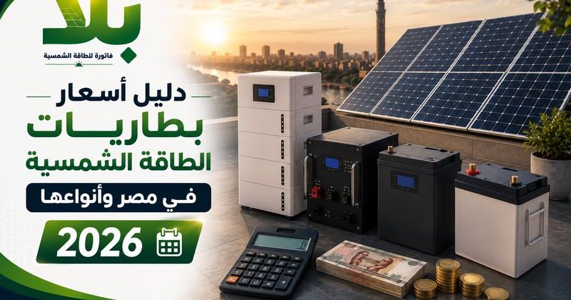 أسعار بطاريات الطاقة الشمسية في مصر