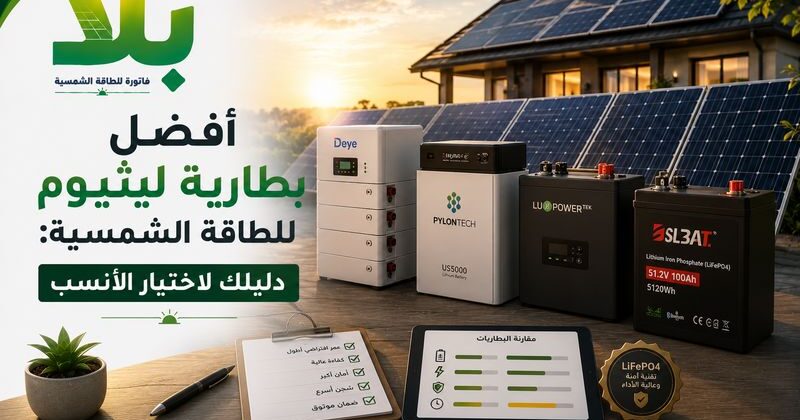 أفضل بطارية ليثيوم للطاقة الشمسية