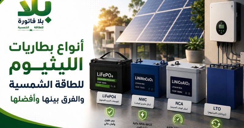 أنواع بطاريات الليثيوم للطاقة الشمسية