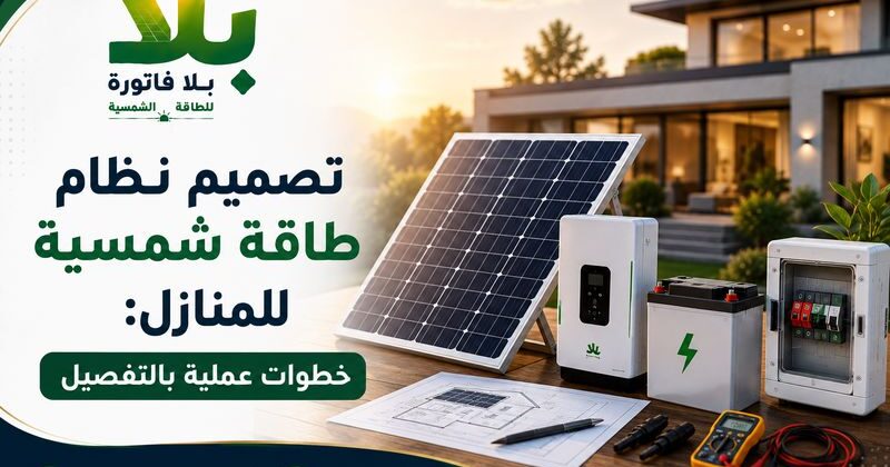 تصميم نظام طاقة شمسية للمنازل