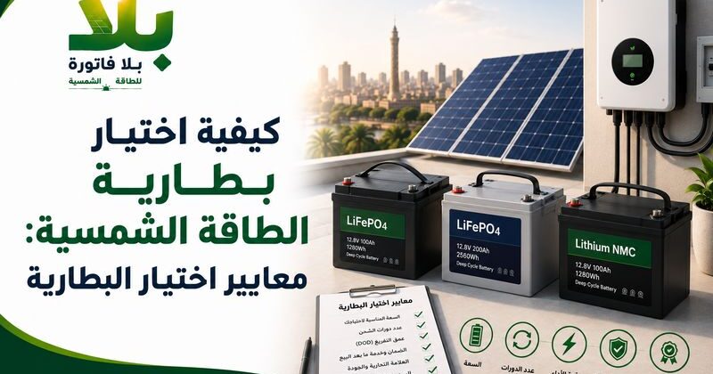 كيفية اختيار بطارية الطاقة الشمسية