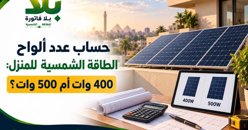 حساب عدد ألواح الطاقة الشمسية للمنزل: 400 وات أم 500 وات؟ حساب عدد ألواح الطاقة الشمسية للمنزل