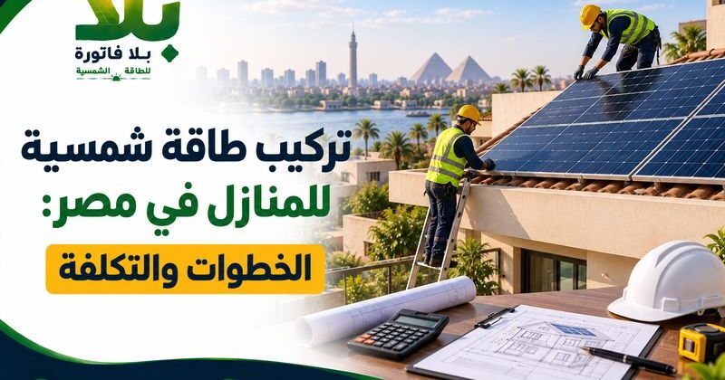 تركيب طاقة شمسية للمنازل في مصر: الخطوات والتكلفة تركيب طاقة شمسية للمنازل في مصر