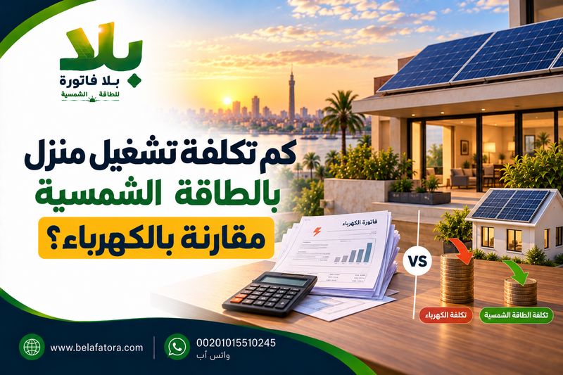 تكلفة تشغيل منزل بالطاقة الشمسية