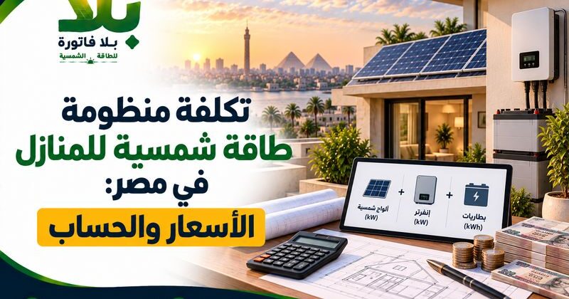 تكلفة منظومة طاقة شمسية