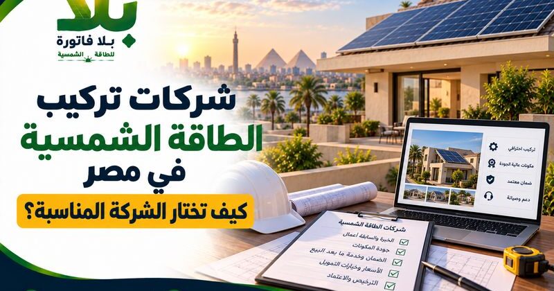 شركات تركيب الطاقة الشمسية في مصر