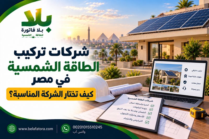 شركات تركيب الطاقة الشمسية في مصر